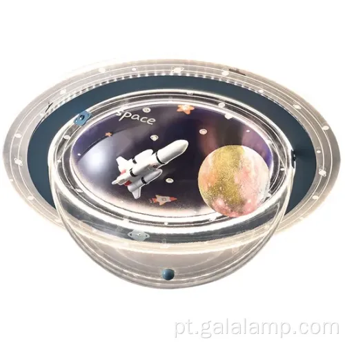 Luz de teto de foguete espacial exclusivo para os quartos dos meninos